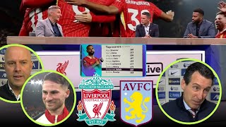 Liverpool vs Aston Villa 2-0 Post Match Analysis | Mac Allister, Slot, Unai Emery and Owen Reactions