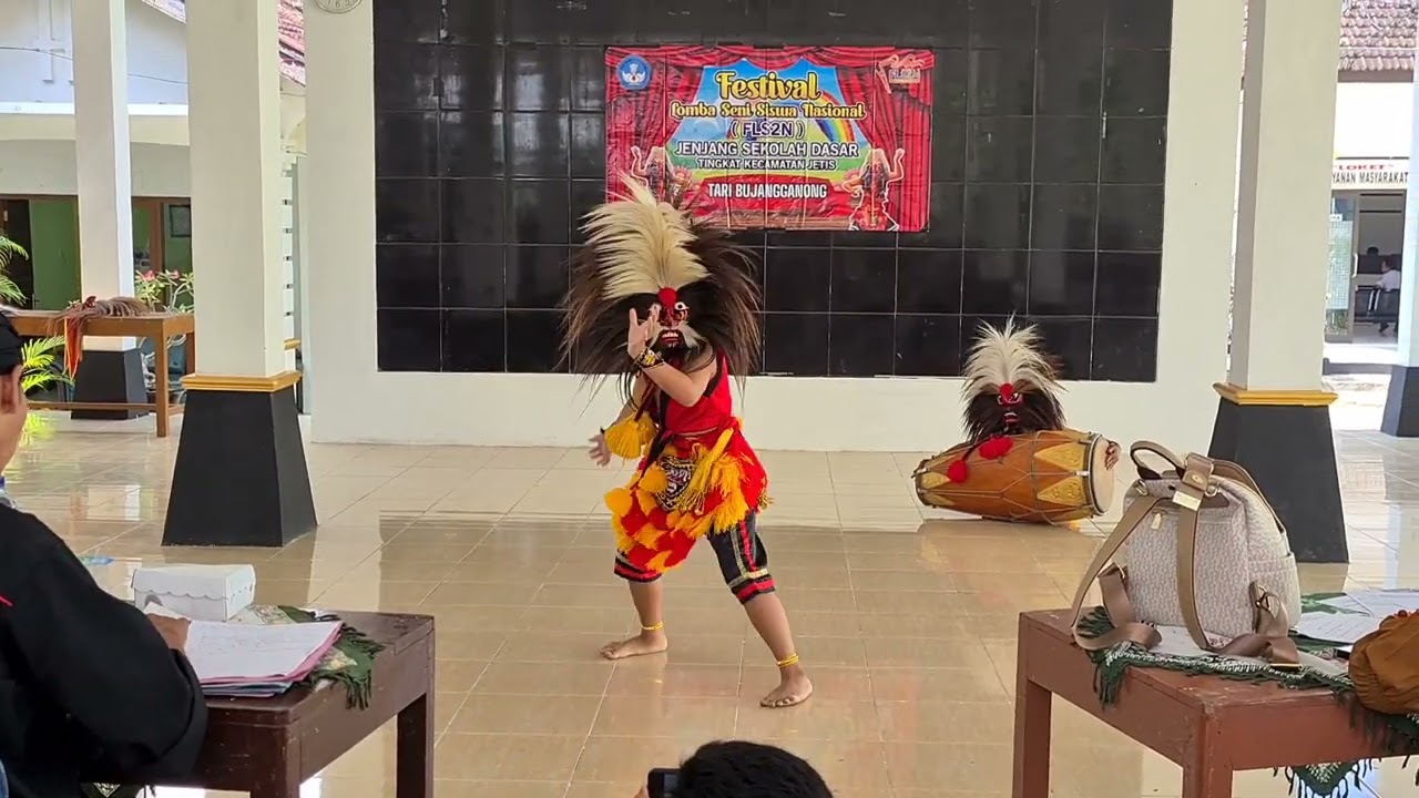 Tari Bujang Ganong - SDN 1 Josari (Brian feat Vino)