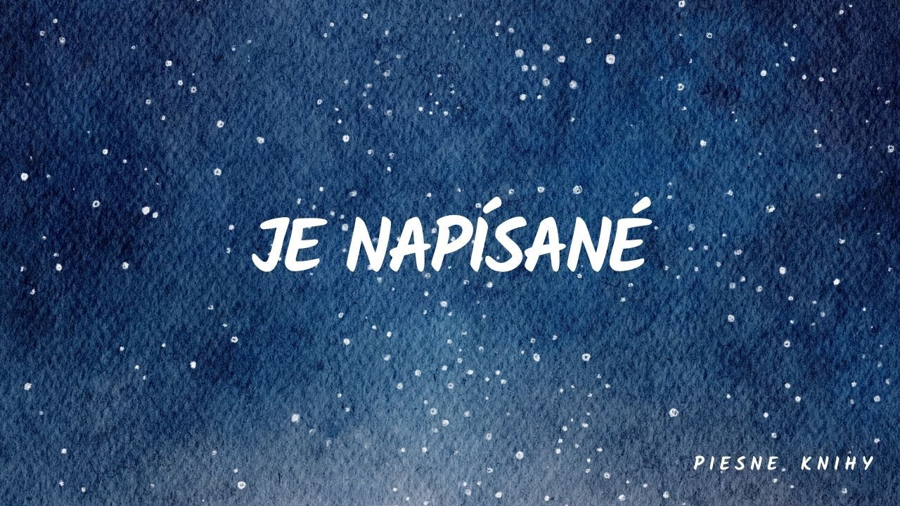 Andres - JE NAPÍSANÉ (feat. Miro Tóth)