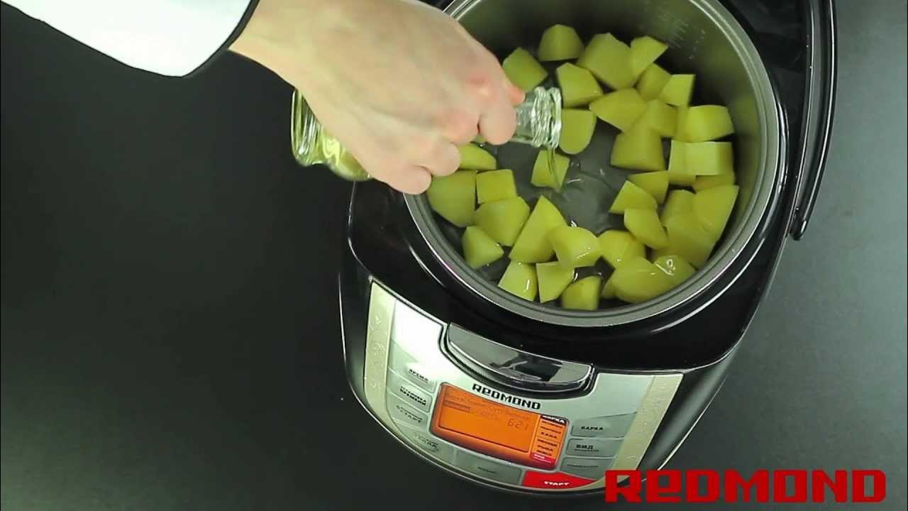 Картофель с сыром и фасолью в мультиварке REDMOND RMC-M4502