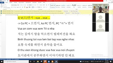 Ngữ pháp bài 12(11/2/2022) -  GT tiếng Hàn tổng hợp sơ cấp 2