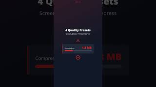 Compress PDF Files Fast | Reduce Size 70% Locally