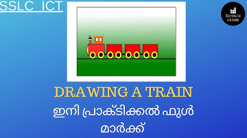 SSLC 2022 || ICT || CHAPTER 1||THE WORLD OF DESIGNING || INKSCAPE || IT PRACTICAL  || DRAWING TRAIN