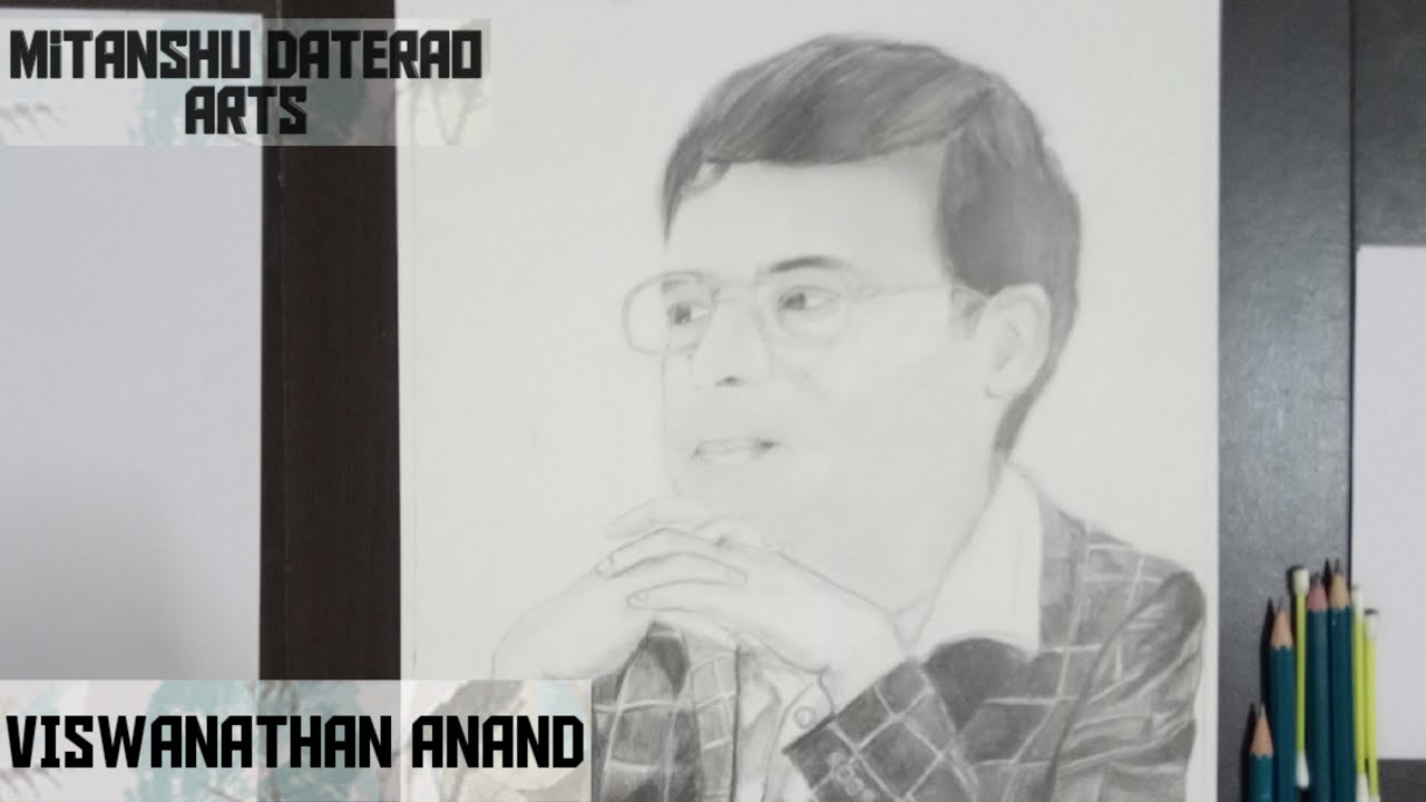 A drawing I made of the former World chess champion Viswanathan Anand  Pencil on paper  rindia