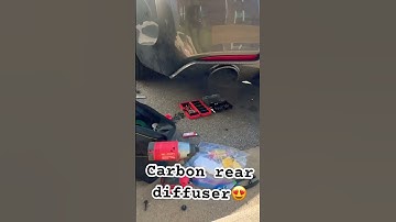 New Carbon fiber Hellcat rear diffuser😍😍 full install video out now!!