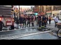 FDNY RESPONDING & OPERATING AT QUICK SMALL ALL HANDS LAUNDRY CHUTE FIRE ON 8TH AVE. IN MIDTOWN, NYC.