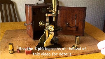 Old Watson and Son Student Microscope