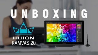 Huion KAMVAS 20 Graphics Tablet | UNBOXING & QUICK TEST