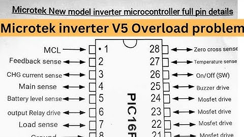 Microtek inverter V5 Overload problem
