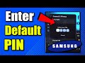 How to Enter the Default Security PIN on Samsung TV &amp; Change PIN (Best Method)
