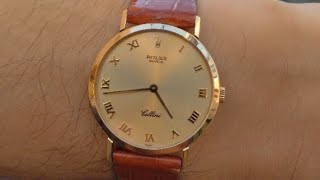 Rolex Cellini 4112/8 Roman dial #Rolex #cellini  #18k  #gold  #luxury #SLWE