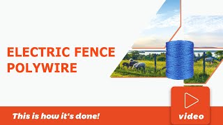 How To Use Fencing Wire Electric Fence Polywire 400 Meter 6 Conductor For Your Electric Fence