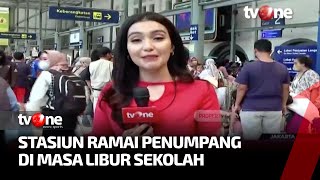 Libur Sekolah, Calon Penumpang Mulai Padati Stasiun Pasar Senen Kabar Siang Tvone