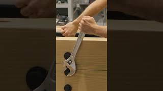 Test-fitting custom metal components #woodworking #customdesign  #custommade #timber