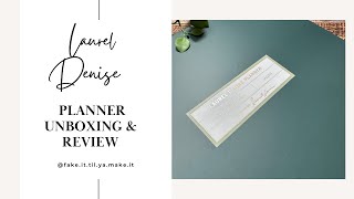 NEW Laurel Denise Planner Unboxing and Review | Planning | Haul | Plan With Me | @laureldenise