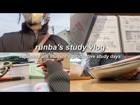 eng) 国試に向けて１日中勉強する大学生のstudy vlog✍🏻｜看護学生｜uni vlog, lots of study, national exam