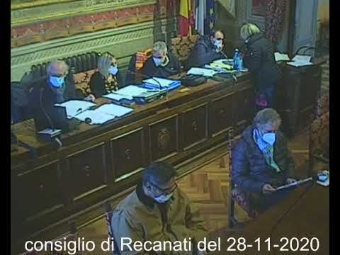 consiglio comunale di Recanati del 28-11-2020