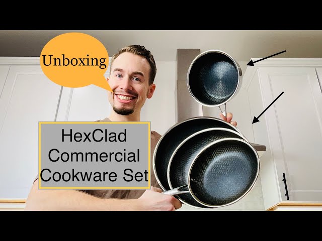 My FIRST and UNBOXING of HEX-CLAD POTS AND PANS! 