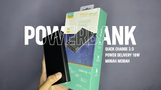 POWERBANK QC 3.0 & PD 18W PALING MURAH! ASMR