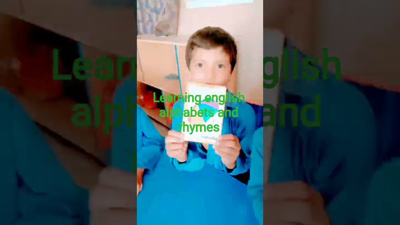 students learning English alphabets and rhymes