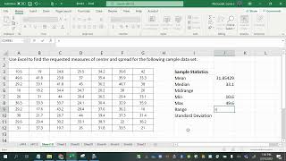 GLA 04#15 Use Excel to calculate descriptive statistics