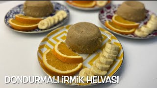 TAM KIVAMINDA DONDURMALI İRMİK HELVASI🏅🏅 #helva #asmr #viralvideos #keşfet