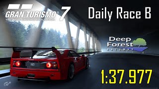 A Racing LEGEND | Gran Turismo 7 Daily Race B | Deep Forest Raceway | Ferrari F40 | 1:37.977
