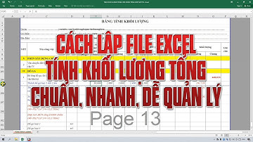 Cách lập file excel tính khối lượng tổng chuẩn, nhanh, dễ quản lý