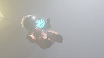 Space 3d low poly animation (Blender