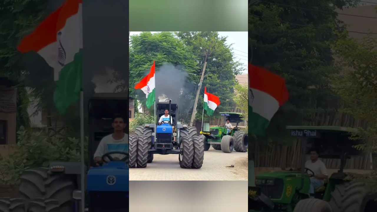 ROHIT DESHWAL TOOK OUT A TRACTOR RALLY ON INDEPENDENCE DAY 🫡🇮🇳🚜 || NISHU DESHWAL 