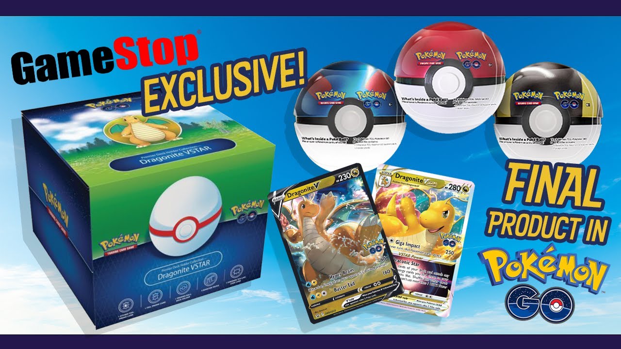 Pokemon TCG LAST POKEMON GO SETS Dragonite VSTAR Premium Deck Holder