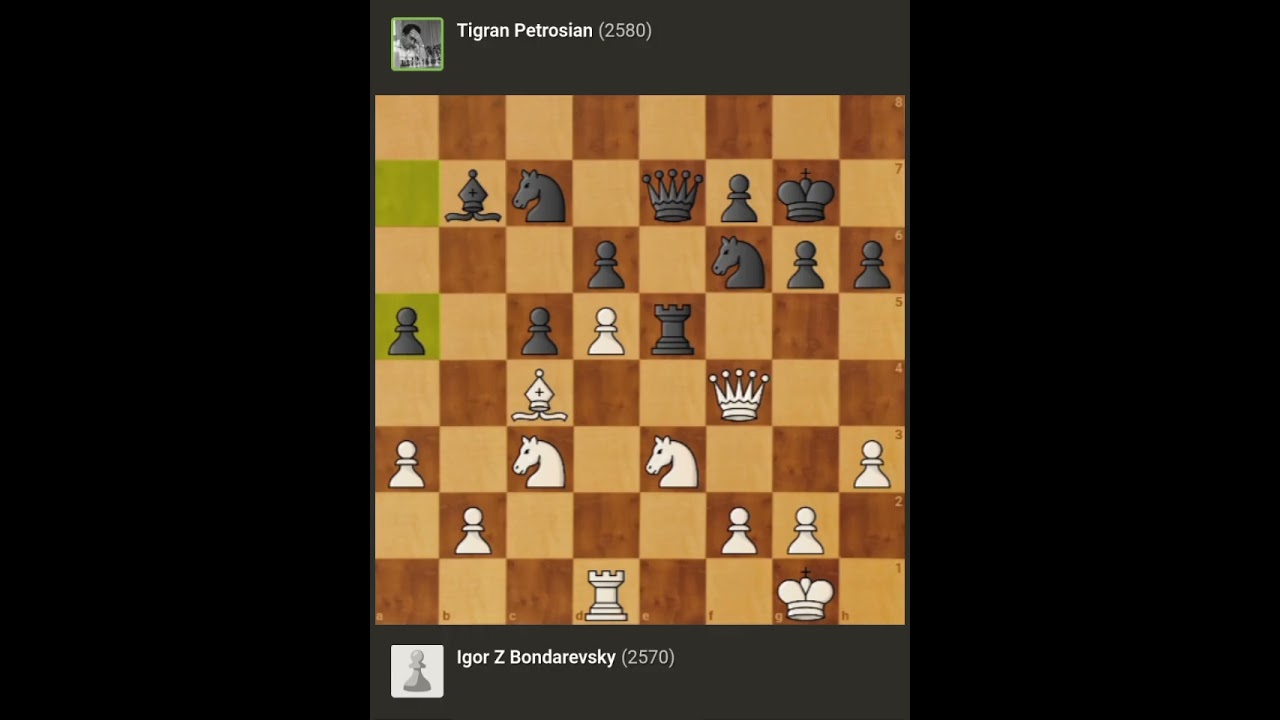 Igor Z Bondarevsky vs Tigran Petrosian || URS Championship • Moscow - Russia (1951)