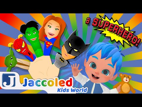 🎶🖐🏻👶 Finger Family – Goodnight, Superheroes & Wake-Up! 🦸‍♂️🦇 | Jaccoled Kids World Nursery Rhymes