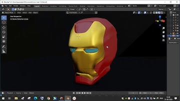 Iron man helmet low poly