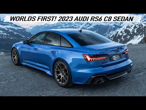 WORLDS FIRST! 2023 AUDI RS6 C8 SEDAN! - IN A ICONIC VIDEOSHOOT IN THE ALPS - The car Audi must build