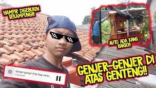 Nyetel lagu Genjer-genjer di atas genteng || Ada kang bakso!!