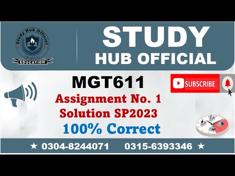 mgt611 assignment solution 2023