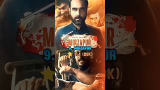 Top 10 High Rated Indian Web Series Of All Time 😎#bollywood#mostpopular#top10#top10facts#shorts#yt