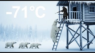 20-Year-Old Girl Fights Fierce Polar Bear in -71°C Snowstorm