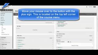 Adding items to the course menu (Course Menu)