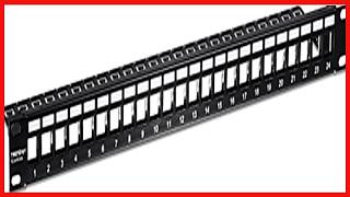 TRENDnet 24-Port Shielded Keystone Patch Panel for High-Speed Networks