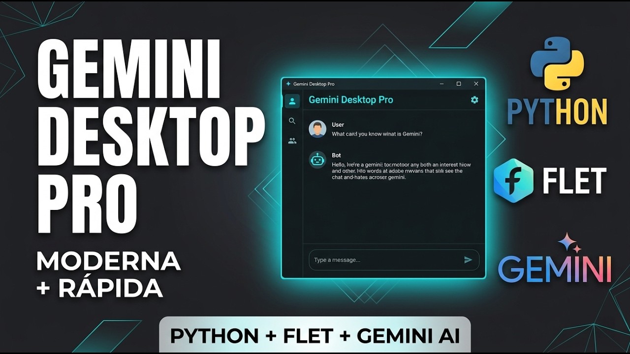 Como Criar um Chatbot Desktop com Python, Flet e Gemini AI - YouTube