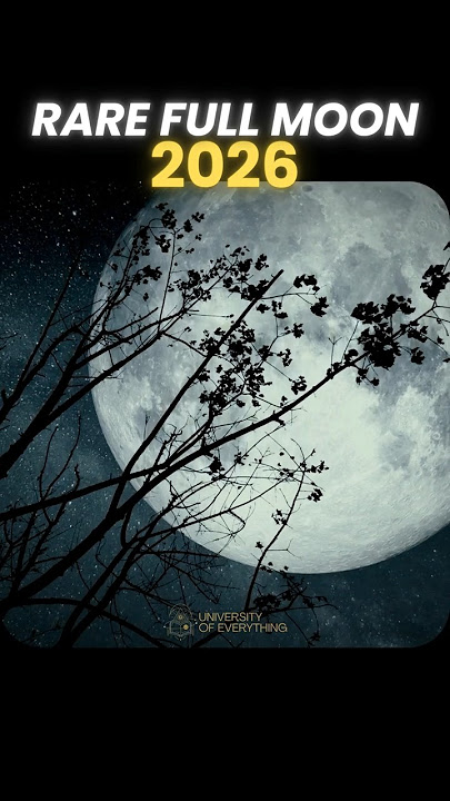 Rare Full Moon 2026! 🌕✨ #shorts #astronomy #space