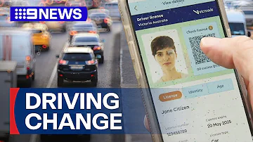 Victorian drivers now able to carry digital licence on their phones | 9 News Australia