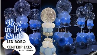 Easy LED Clear Balloon Centerpieces  NO Glue NO Adhesive NO Deflating