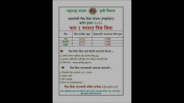 Pradhan Mantri Fasal Bima Yojana (PMFBY)#pmfby #pmfby4farmers