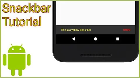 Snackbar + Button + Custom Text Color - Android Studio Tutorial