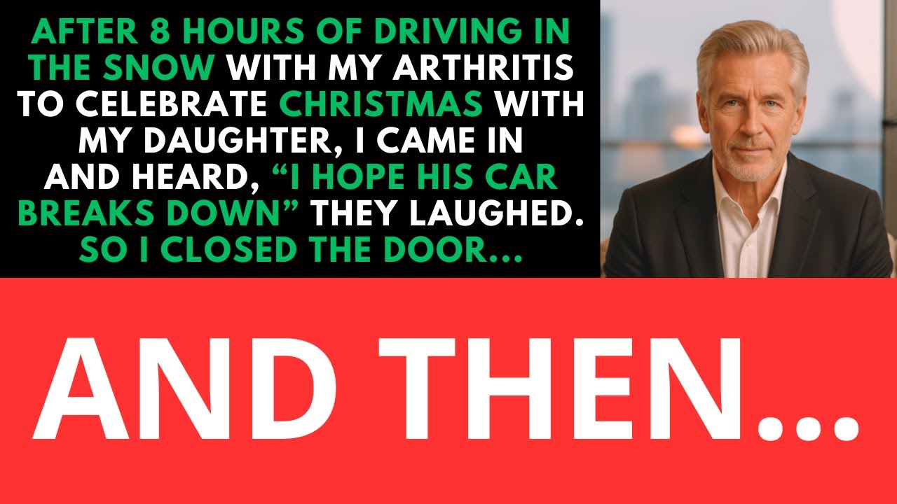 After Driving For 8 Hours In Snow To Celebrate Christmas With My Daughter, I Walked In And Heard.