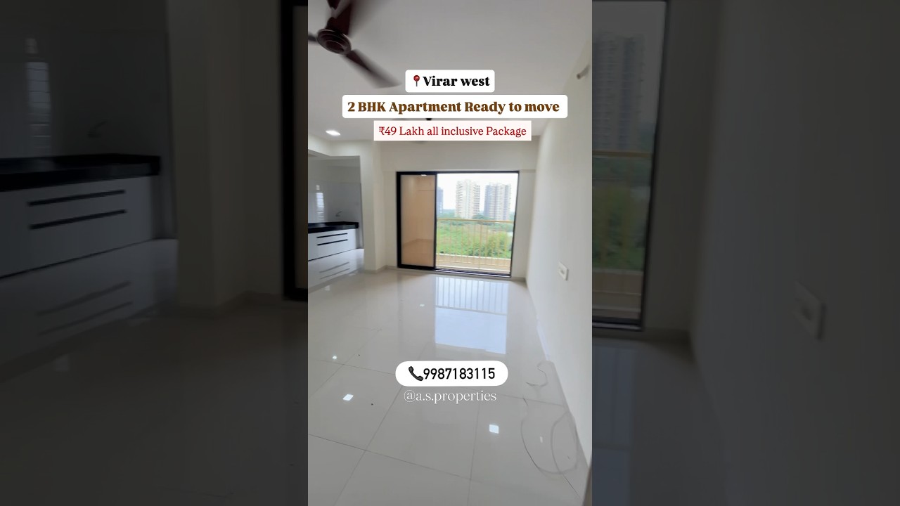 📍Virar west | 2 BHK Apartment | Ready to move | ₹49 lakh package |📞8452954178 