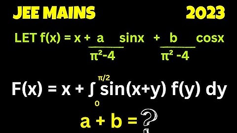 JEE MAINS 2023 QUESTIONS | DEFINITE INTEGRATION JEE PYQS | Easy and lengthy problem
